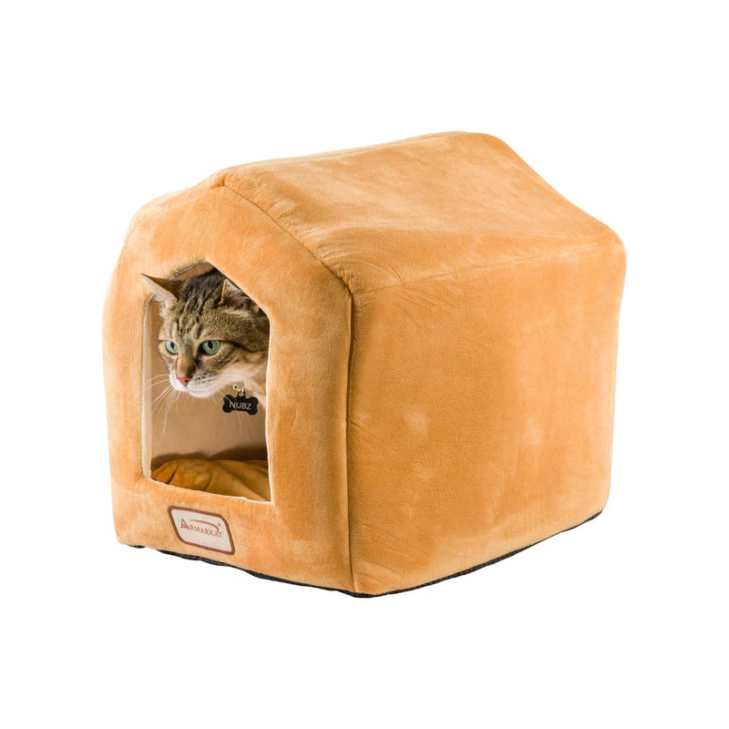 Armarkat Brown Cat Bed Size, 18-Inch by 14-Inch - Image 1